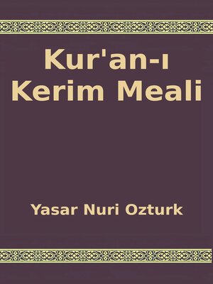cover image of Kur'an-ı Kerim Meali